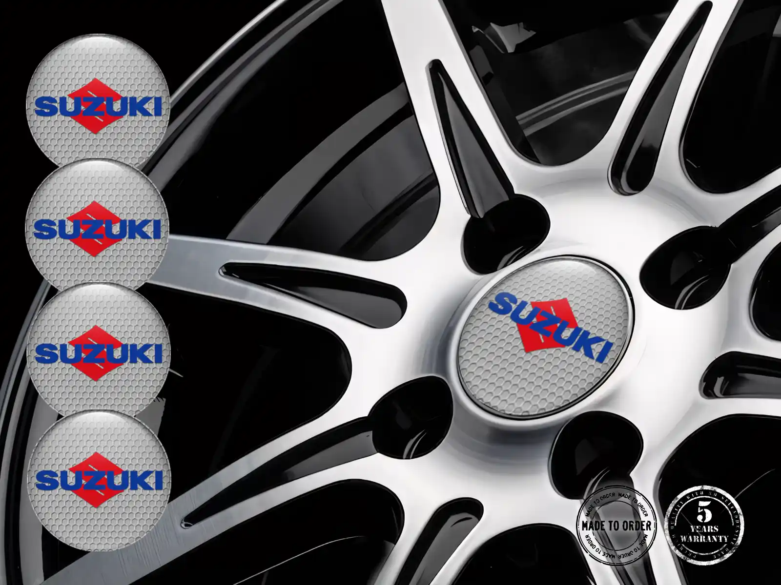 Suzuki Édition Autocollants Roue Style Silicone de Luxe